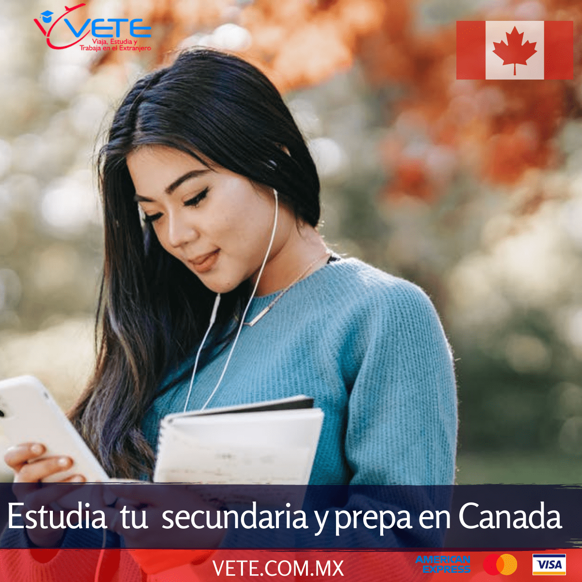 Estudiar en Canada vete education and travel